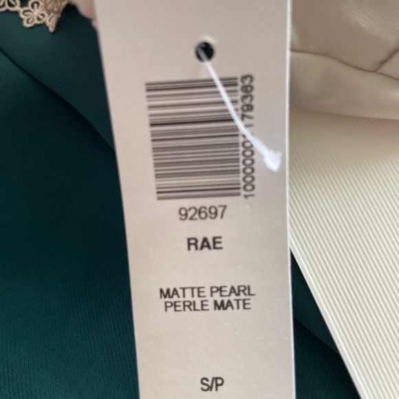 Aritzia Rae satin dress size small matte pearl - Picture 10 of 10